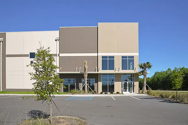 Exterior commercial painting job